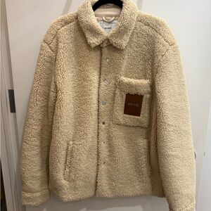 Men's Cream Axel Arigato Sherpa Jacket
